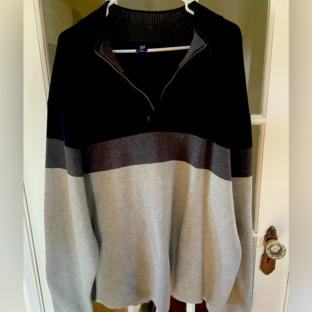 Mens Gap 3/4 zip Gap sweater